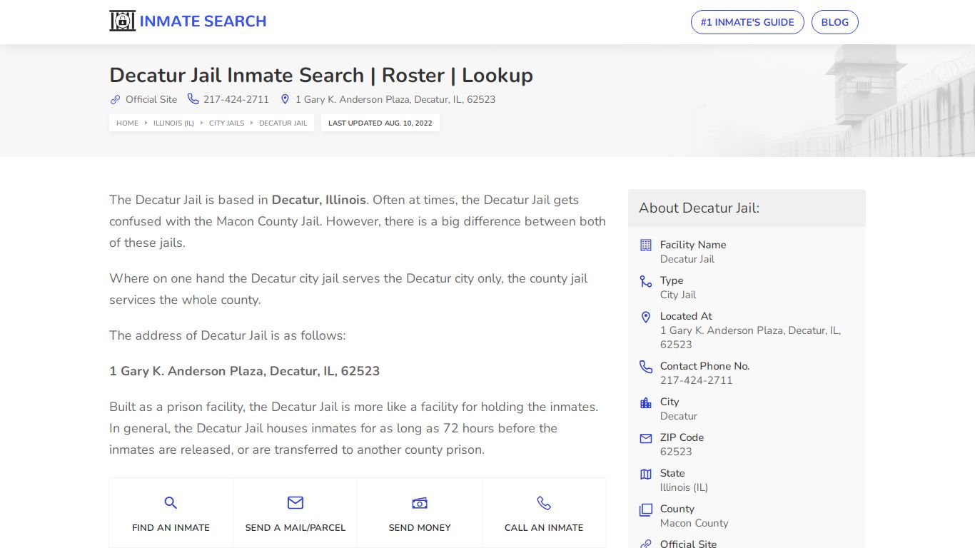 Decatur Jail Inmate Search | Roster | Lookup